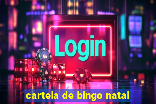 cartela de bingo natal